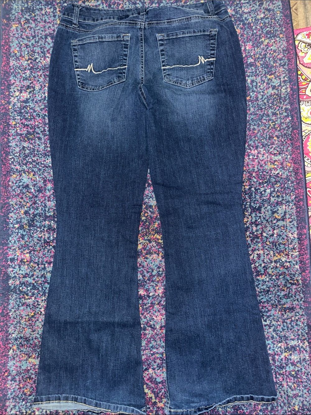 Maurices Dark Blue Flare Jeans